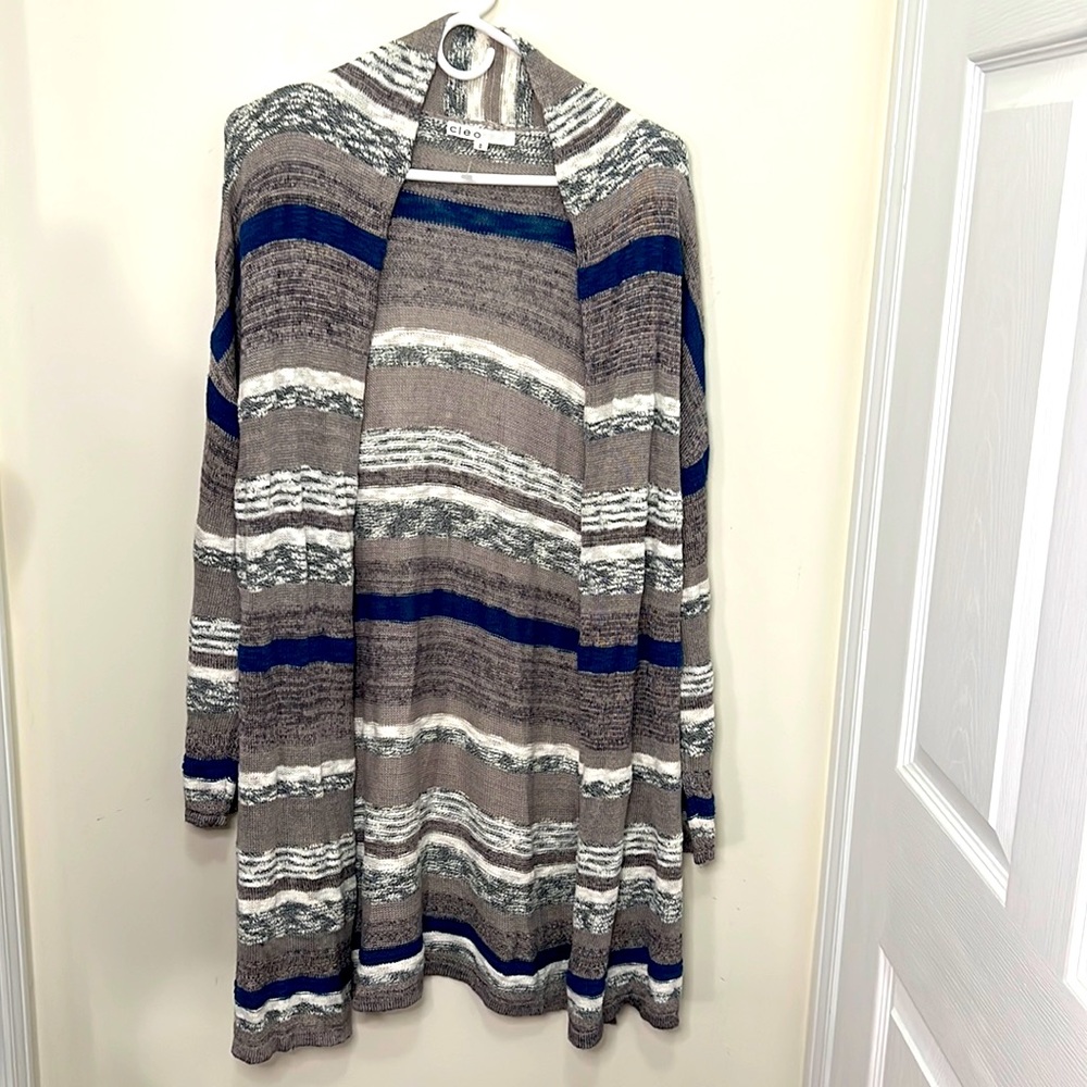 Cleo Light Weight Outerwear Cardigan Duster Size Medium